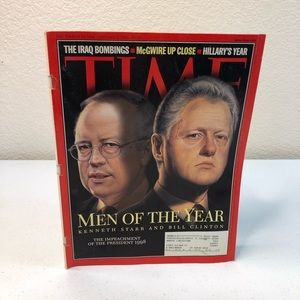 📕 Time Magazine Bill Clinton Men of the Year December 1998